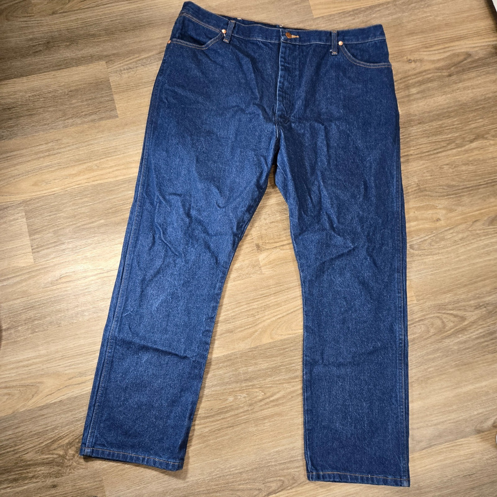 Wrangler 13MWZ Cowboy Cut Original Fit Jeans Men's 42x30 Dark Wash Western Rodeo